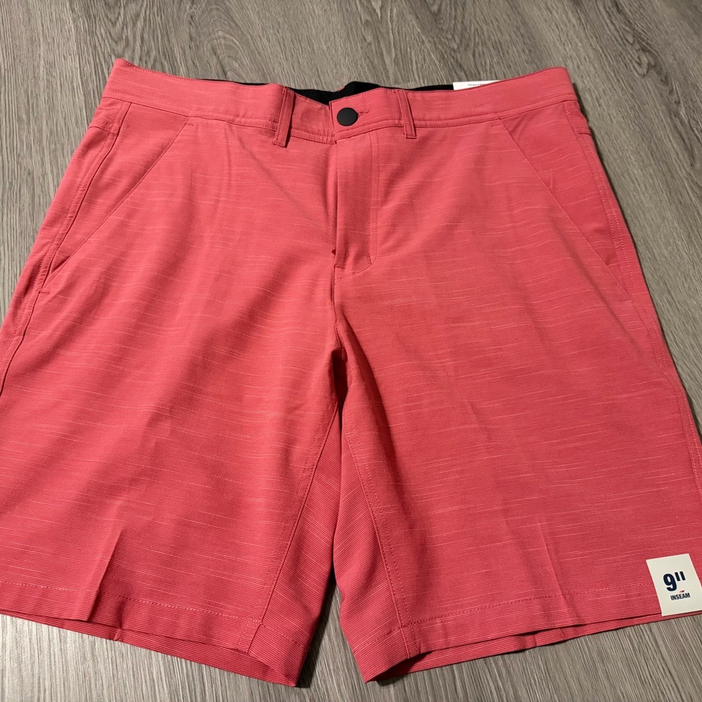 George Men's Coral Flat Front Shorts